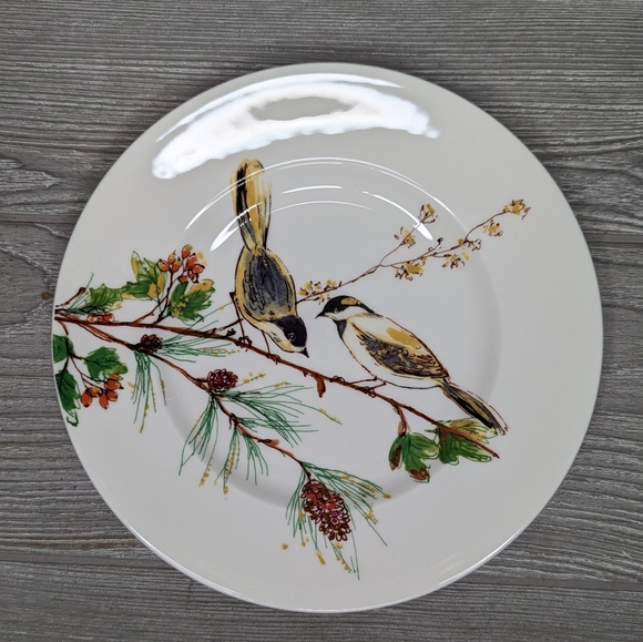 Lenox 9 inch winter spring accent plate set dinner / desert plates - Picture 3 of 7